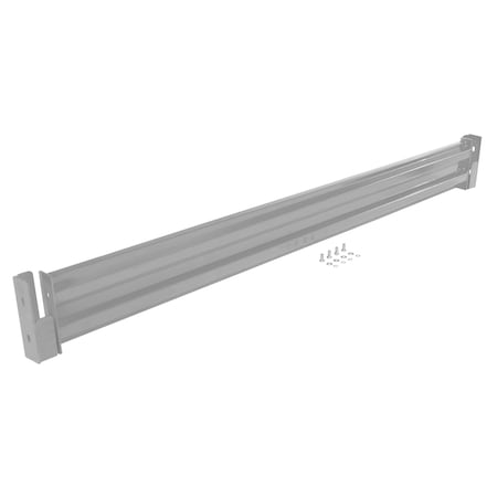Vestil Drop-In Style Guard Rail 8 Ft Silver GR-F2R-DI-8-SL